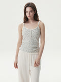 韓國 WhoAU Eyelet Henry Neck Sleeveless【WA353】