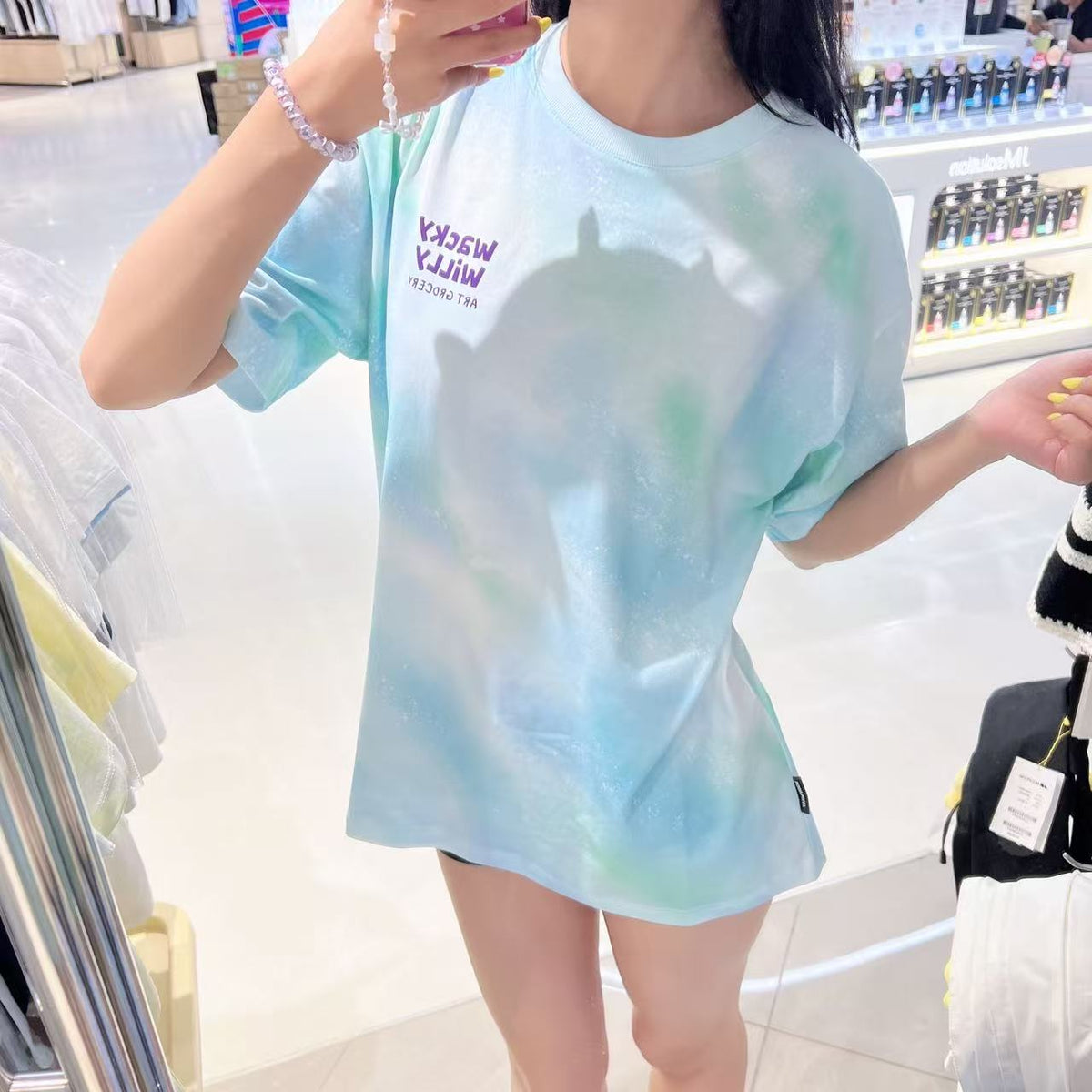 韓國 Wacky Willy Assemble Art Dyeing Print Short Sleeve T-shirt【WW283】