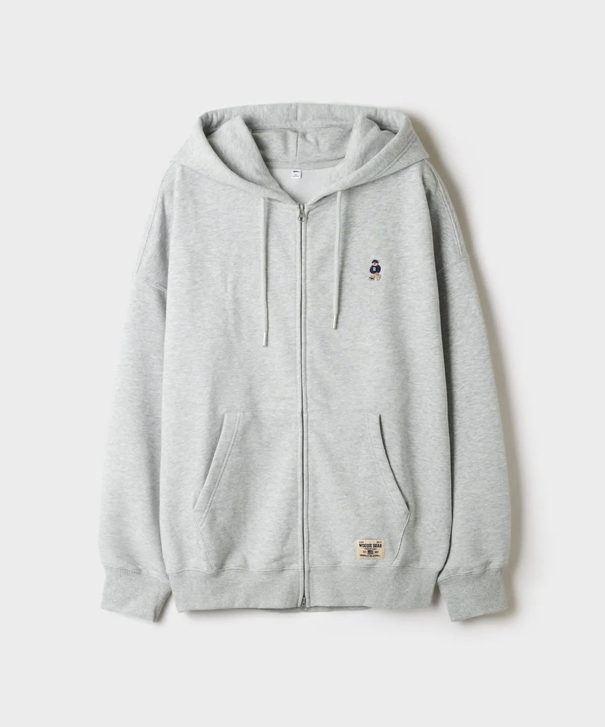 韓國 SPAO Embroidered Zip-up Hoodie【SP474】