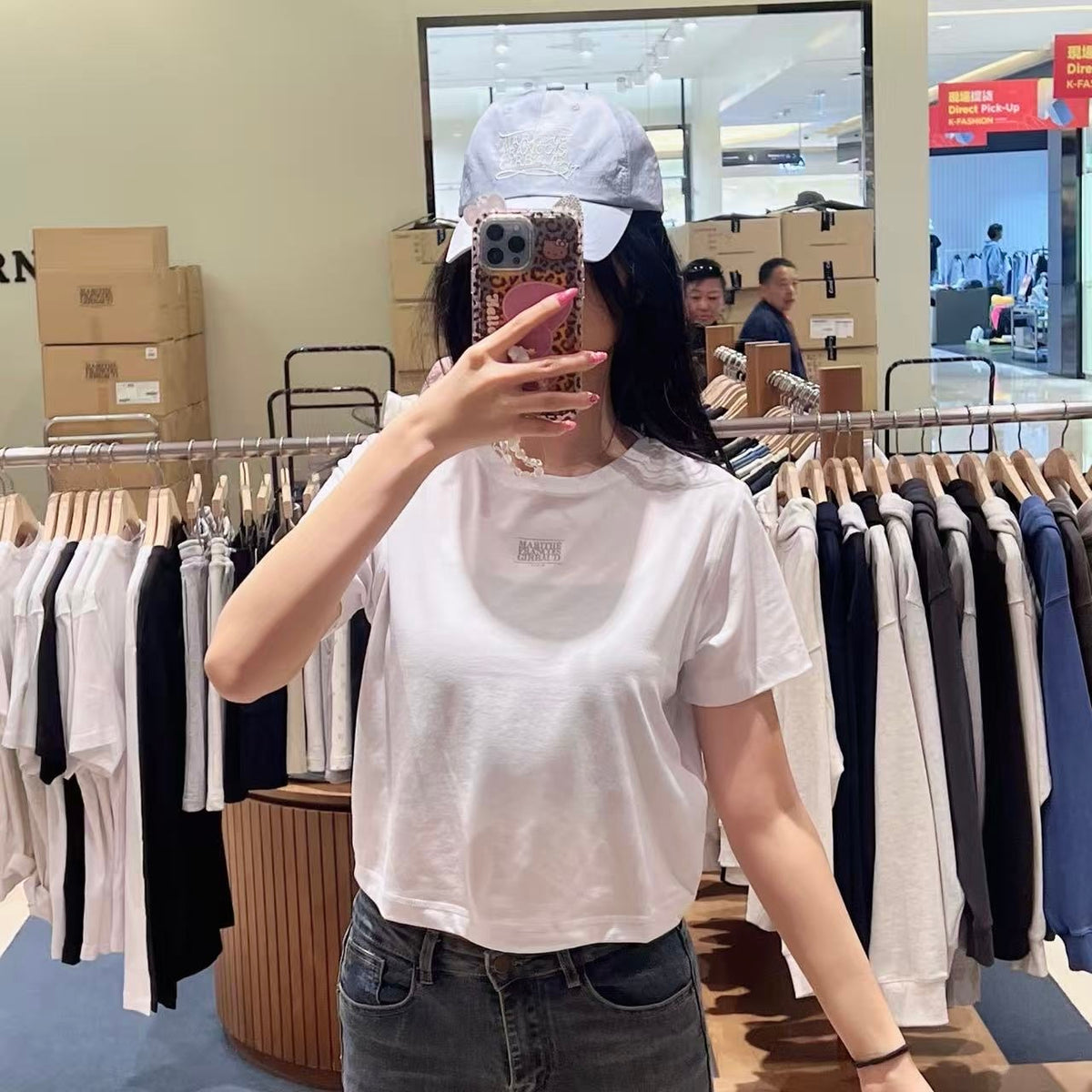 韓國 Marithe Francois Girbaud Sport W Classic Logo Crop Tee【MD216】