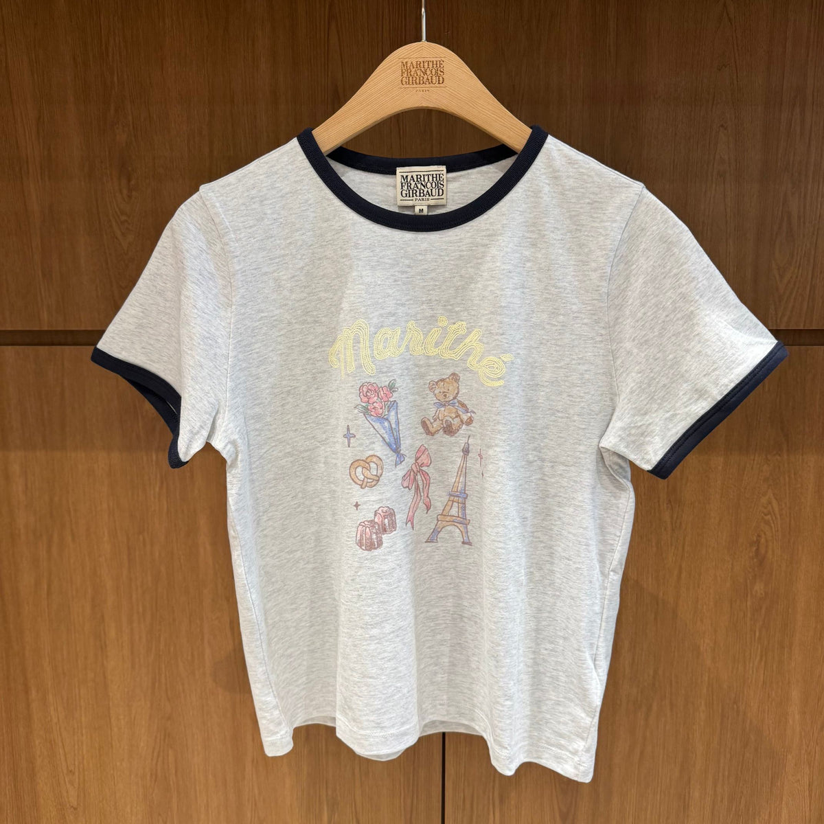 韓國 Marithe Francois Girbaud W Paris Graphic Ringer Tee【MD292】