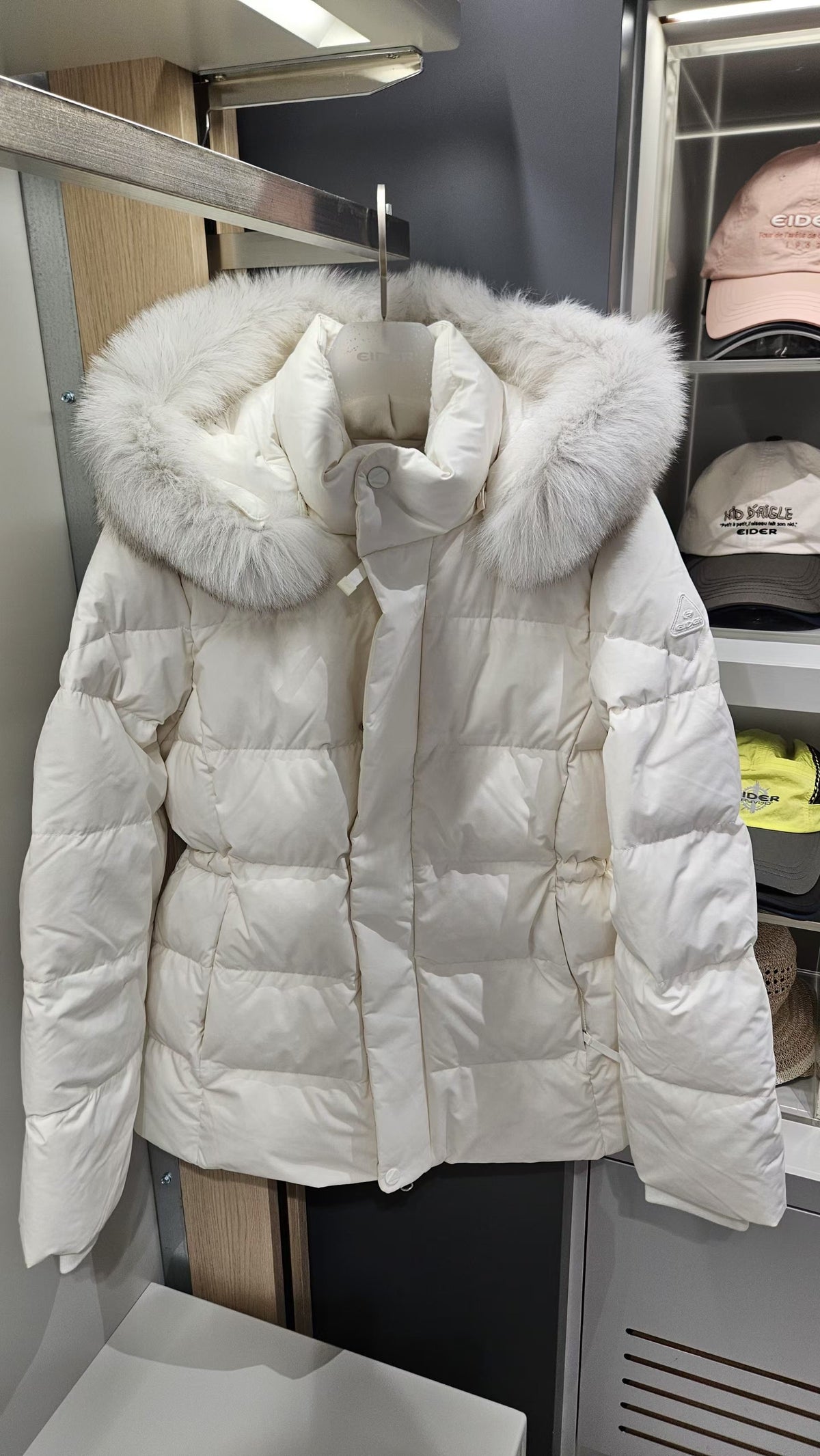 韓國 Eider 女款 中長款羽絨 (鵝絨+狐狸毛領)【ER152】