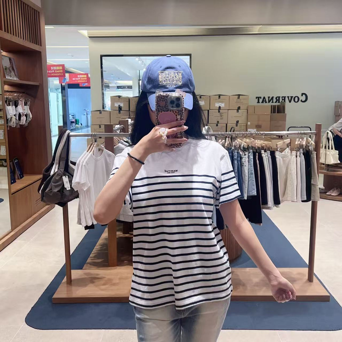 韓國 Marithe Francois Girbaud Block Stripe Tee【MD297】