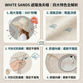 韓國 White Sands Liora 輕盈荷葉邊防曬寬檐帽【SM2370】