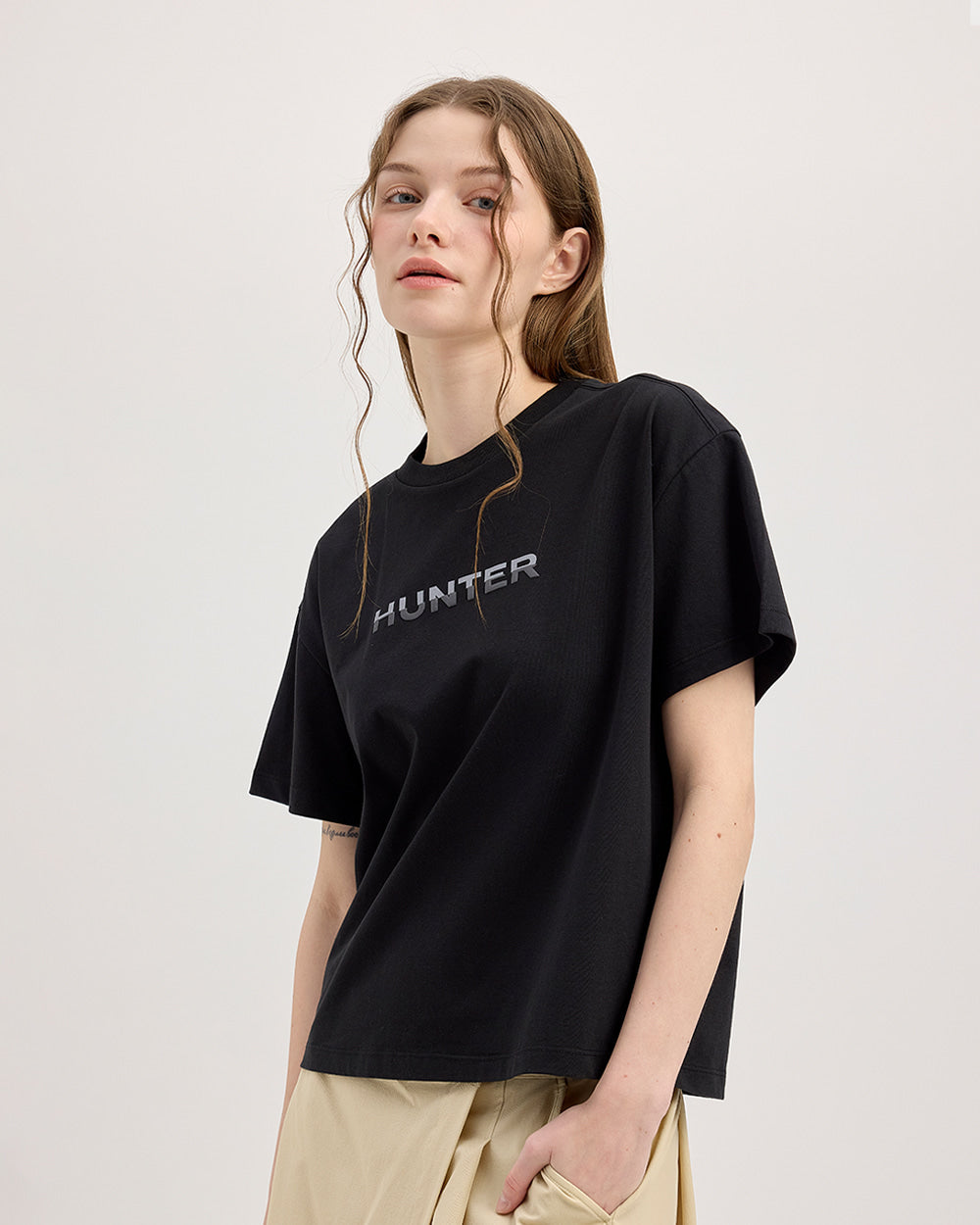 韓國 Hunter Women's Graphic Short Tee【HR042】