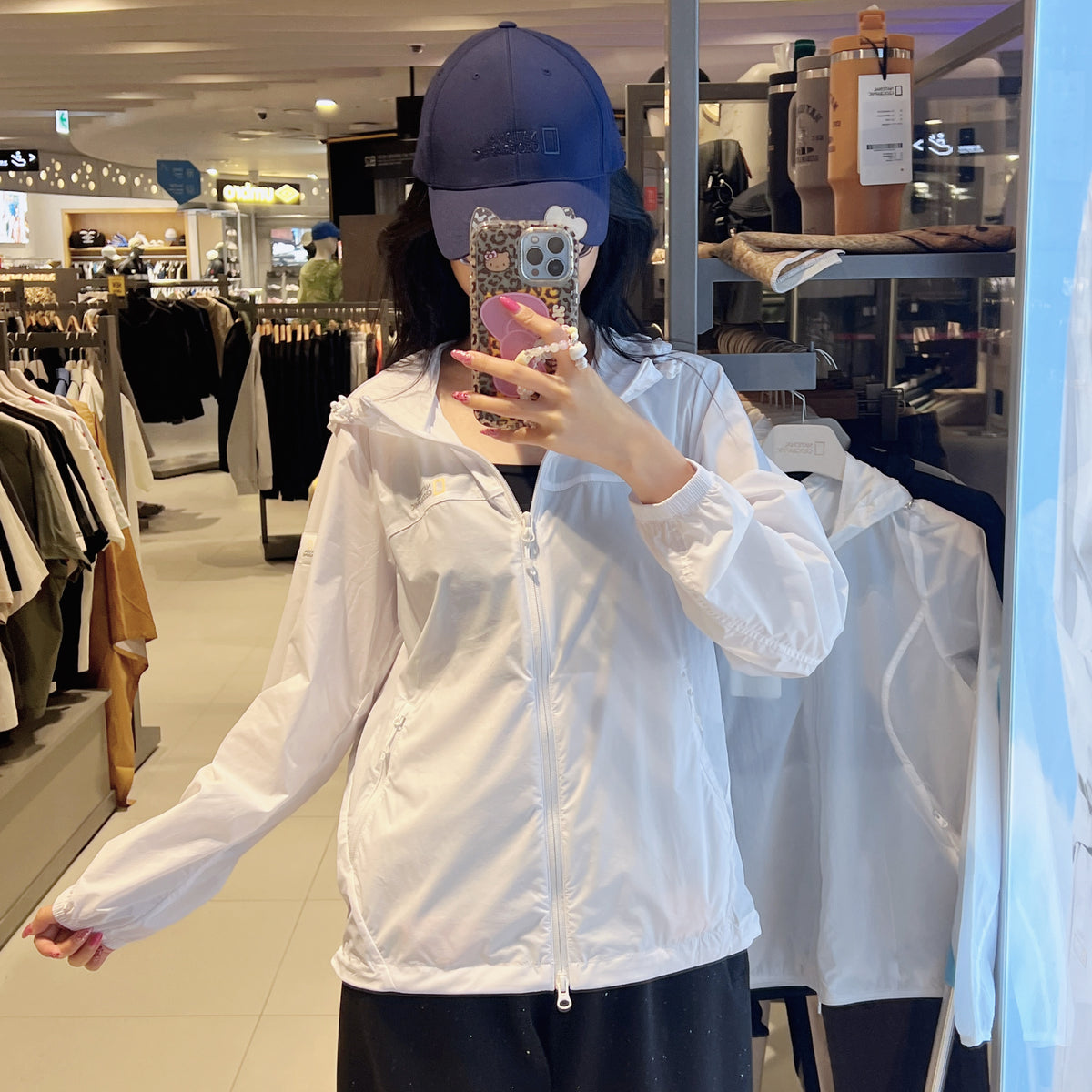 韓國 National Geographic Women's Wallace Hooded Full-Zip Windbreaker【NG992】