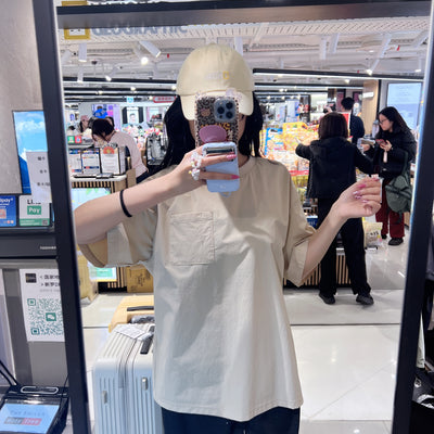 韓國 National Geographic Freeze Stretch Semi-Overfit Pocket Short Sleeve T-shirt (涼爽速乾防曬面料)【NG853】