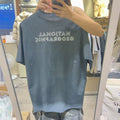 韓國 National Geographic 男女同款 Kraz Back Graphic Semi-Overfit Short Sleeve T-shirt【NG859】