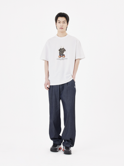 韓國 Mark Gonzales Gentleman Shmu Graphic T-shirt【MG318】
