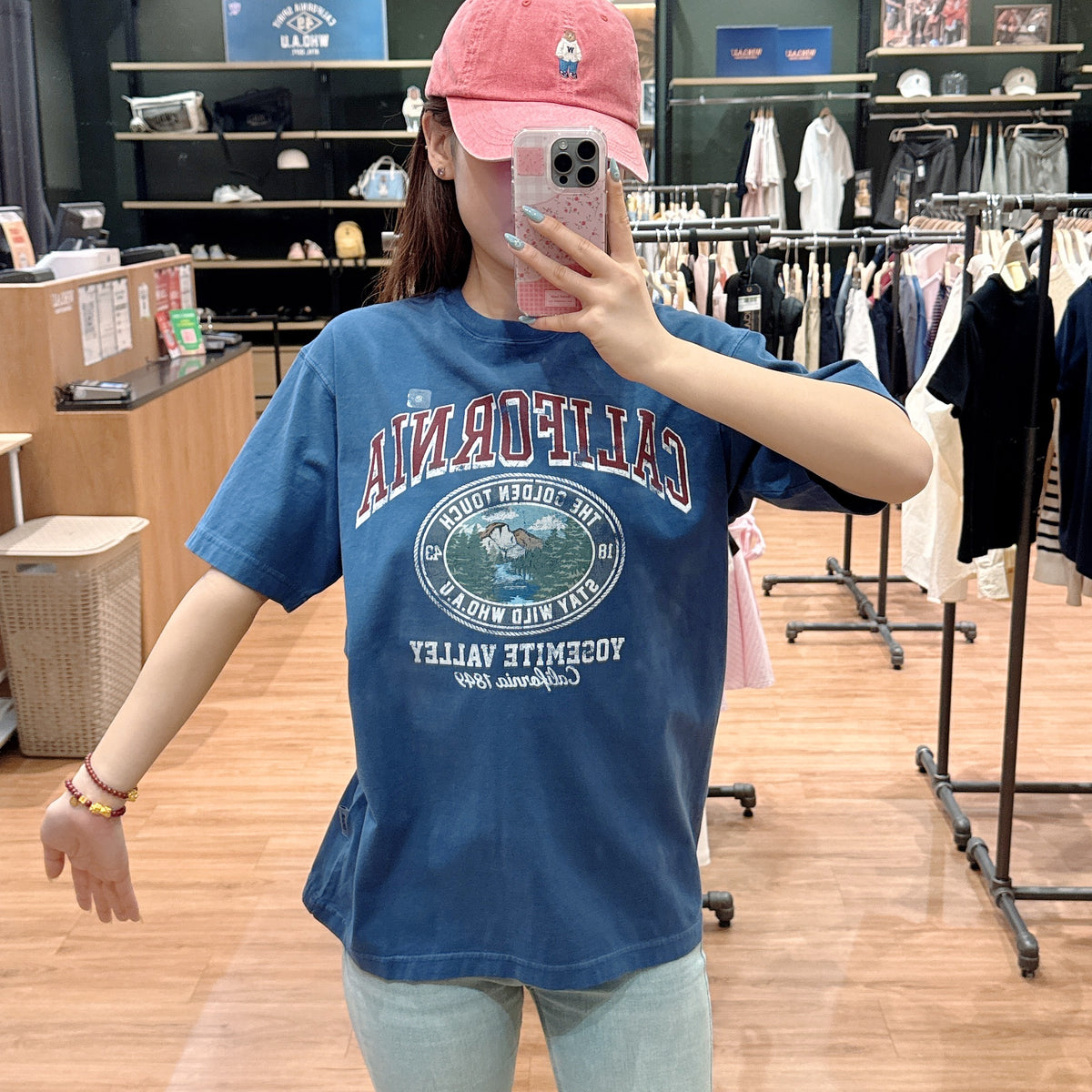 【現貨】韓國 WhoAU California Dyed Graphic T-shirt【WA143】