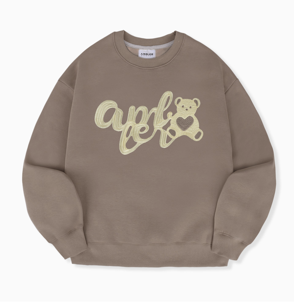 韓國 Ambler Heart Bear Sweatshirt【AR116】
