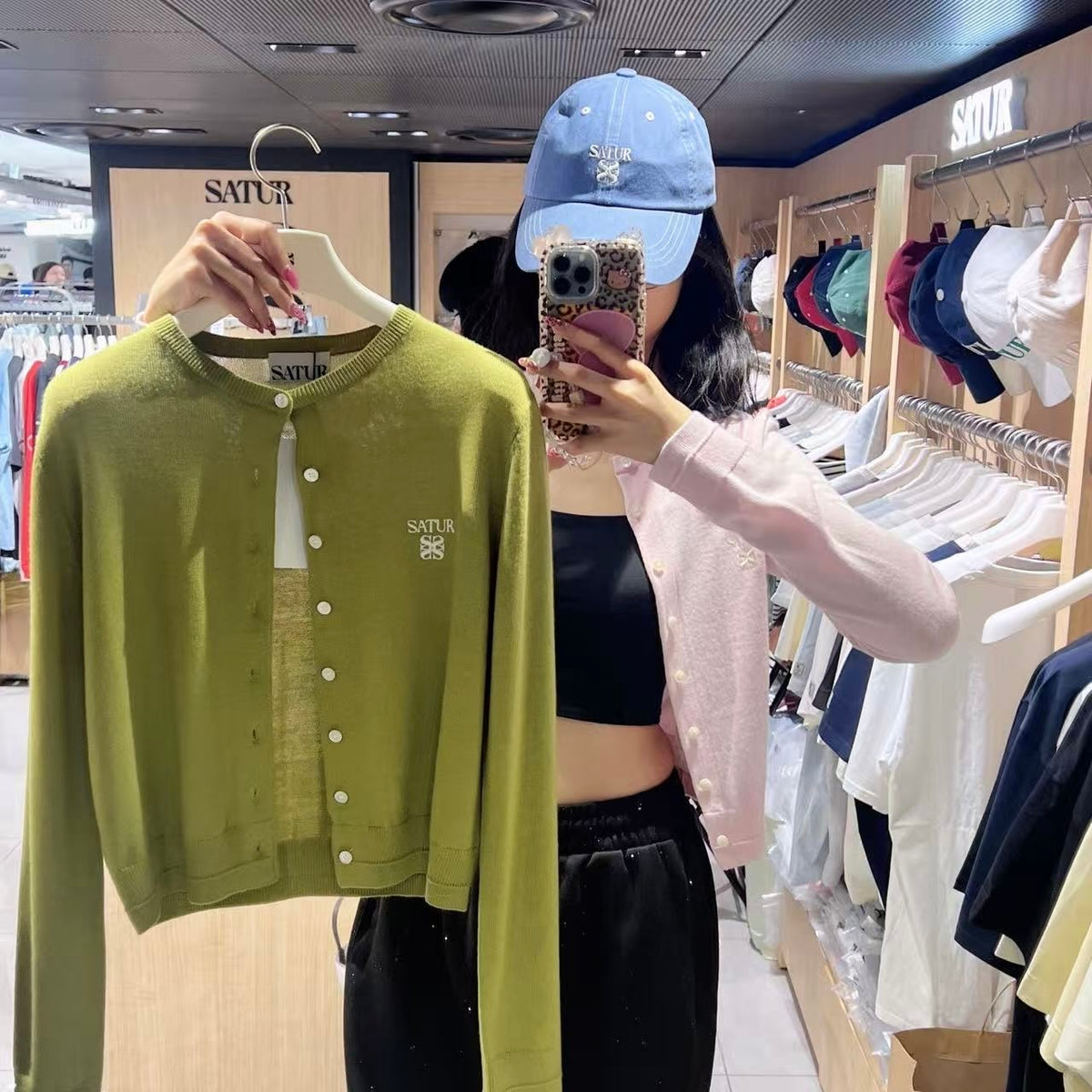 韓國 Satur (W) Loren Basic Crewneck Fine Cardigan【SR309】