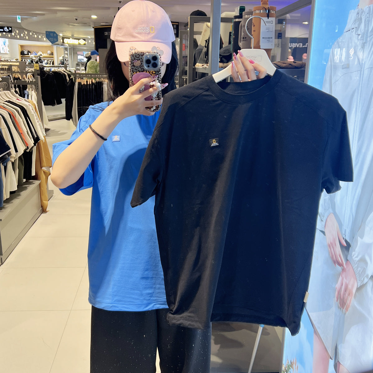 韓國 National Geographic Frozen Air Semi-Overfit Short Sleeve T-shirt【NG978】
