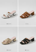 韓國 Chaakan Melody Twisted Strap Mule Slippers【CN013】