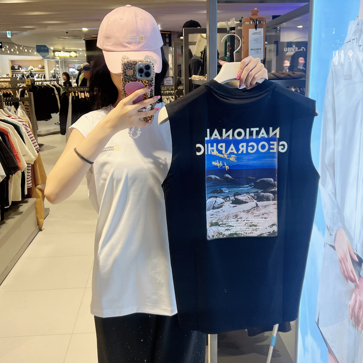 韓國 National Geographic Sleeveless T-shirt【NG941】