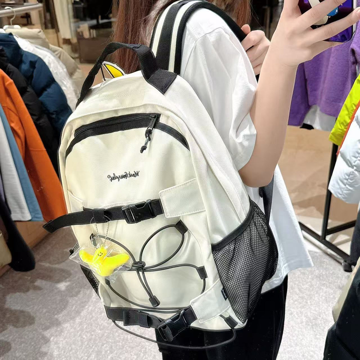 韓國 Mark Gonzales Sign Logo Belt Backpack【MG224】