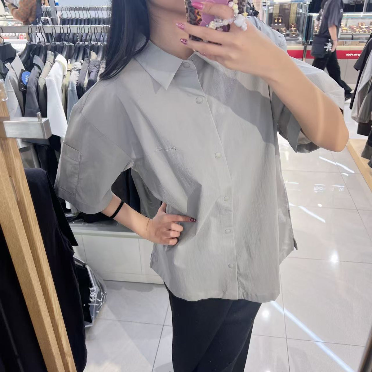 韓國 Snowpeak Root Short Sleeve Shirt (防水防曬面料)【SN142】