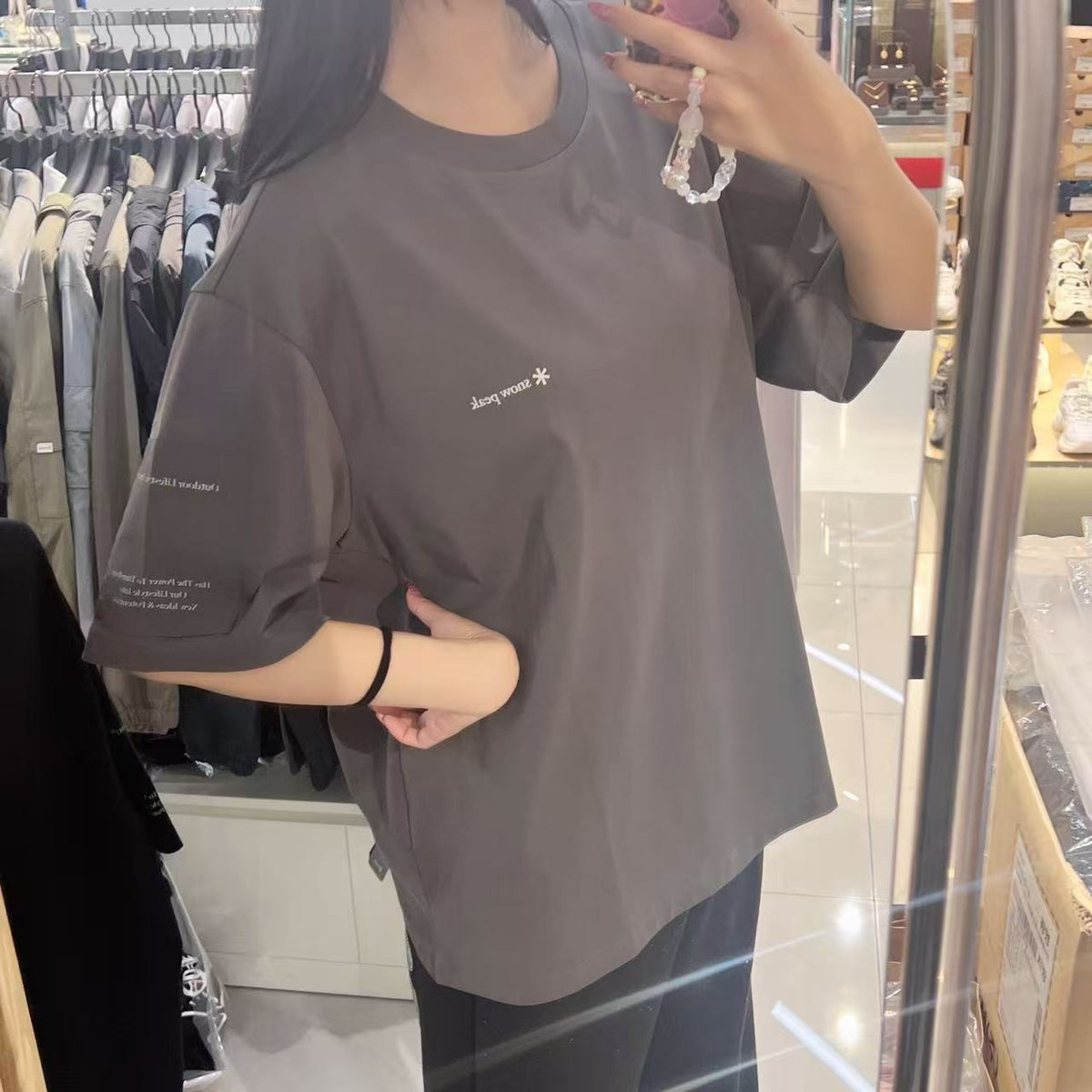 韓國 Snowpeak Aerocool Sleeved Woven Patch Short Sleeve T-shirt (涼爽面料)【SN118】