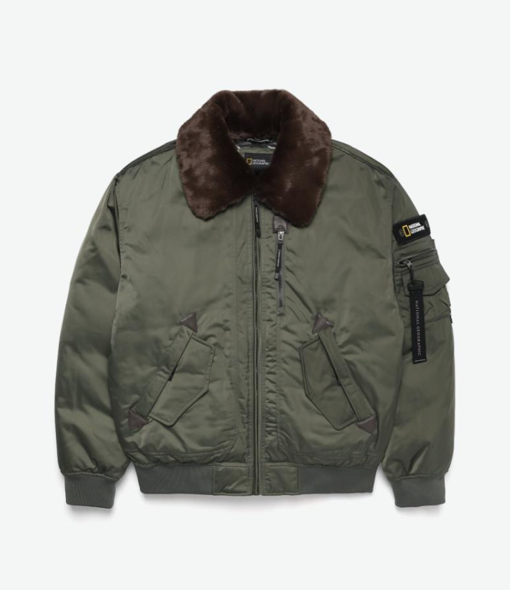 韓國 National Geographic 男女同款 Detachable Neck Priming Aviator Down Short Padded Jumper【NG1118】