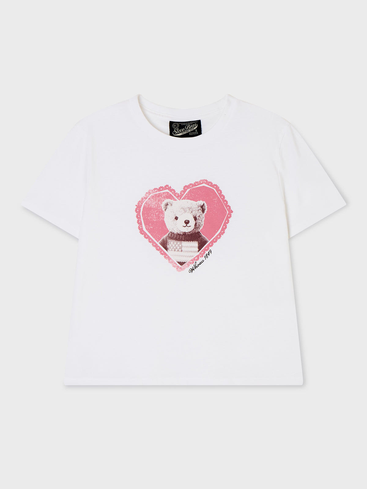 韓國 WhoAU Steve in Love T-shirt【WA380】
