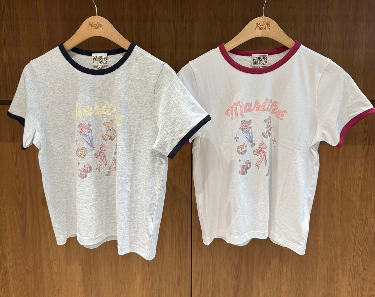 韓國 Marithe Francois Girbaud W Paris Graphic Ringer Tee【MD292】