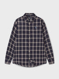 韓國 WhoAU Summer Crinkle Check Shirts【WA330】