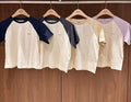 韓國 Marithe Francois Girbaud W Small Regular Logo Raglan Crop Tee【MD237】