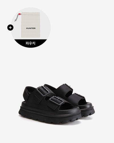 韓國 Hunter Women's Light Algae Foam Buckle Platform Sandal【HR006】