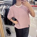 韓國 Snowpeak Sorona Women's Striped Short Sleeve T-shirt【SN151】