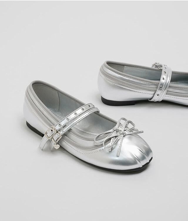 韓國 Chaakan Kitsch Ribbon Mary Jane Flats【CN056】