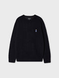 韓國 WhoAU Steve Cable R-neck Pullover【WA094】
