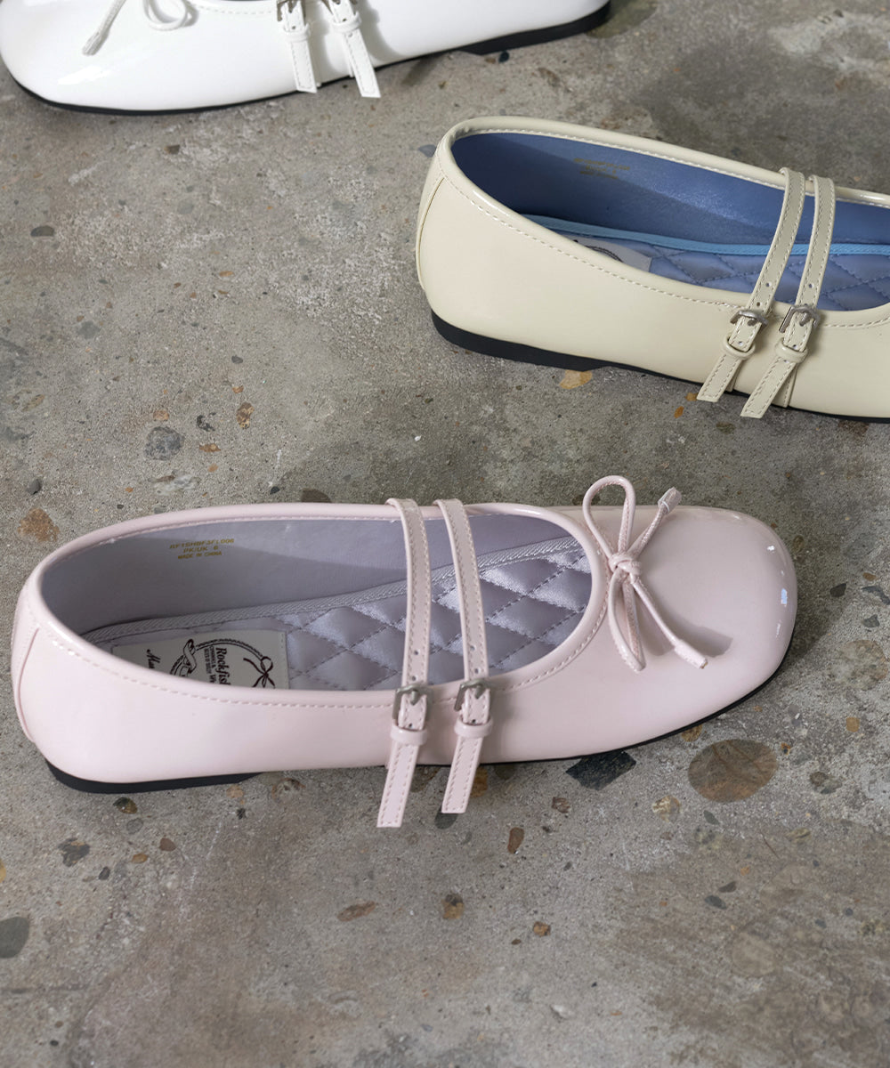 韓國 Rockfish Square Toe Two Strap MJ (Enamel)【RH012】