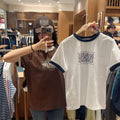 韓國 Marithe Francois Girbaud Aerocool Crack Classic Logo Ringer Tee【MD270】