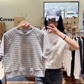 韓國 Marithe Francois Girbaud W Vintage Classic Logo Half Sweatshirt【MD207】