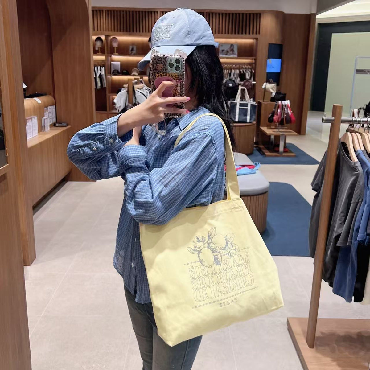 韓國 Marithe Francois Girbaud Lemon Classic Logo Eco Bag【MD234】