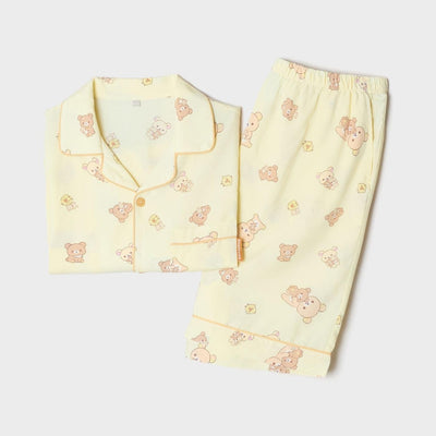 韓國 SPAO Rilakkuma The Kumas’ Relaxed Short-Sleeve Pajamas【SP449】