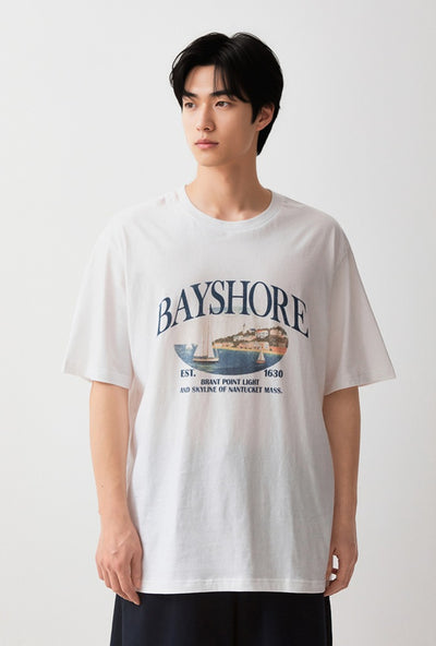 韓國 SPAO BAYSHORE Pigment Short Sleeve T-shirt【SP410】