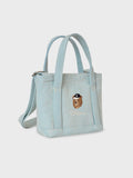 韓國 WhoAU Steve Denim Mini Tote Bag【WA301】