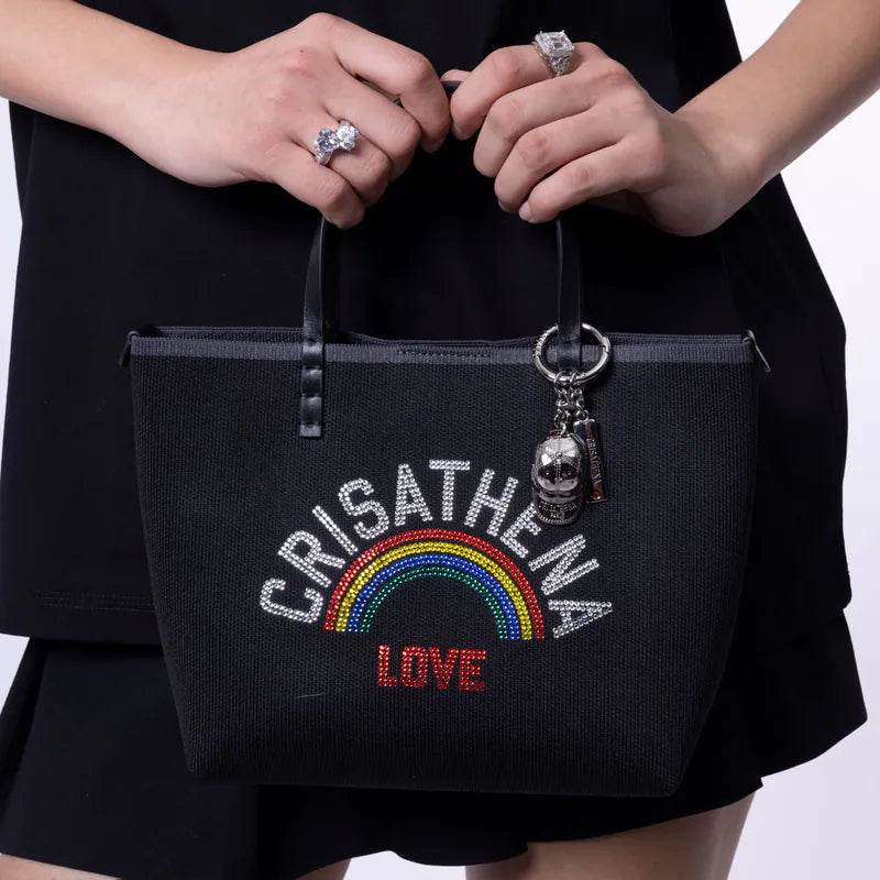 Crisathena Glam RainBow Love Small Tote Bag【SM171】