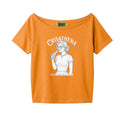 Crisathena 1950s Soda Club Sketch Off Shoulder T-Shirt【SM1836】