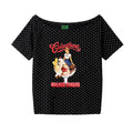 Crisathena 1950s Golden Sundae Off Shoulder T-Shirt【SM1835】