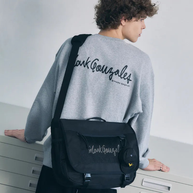 韓國 Mark Gonzales Unisex Angel Ball Cap Keyring Mesh Messenger Bag【MG375】