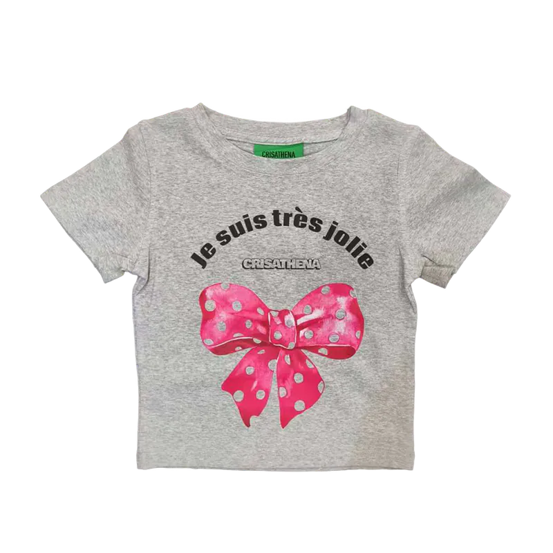 Crisathena Je suis très jolie Short T-Shirt【SM1833】