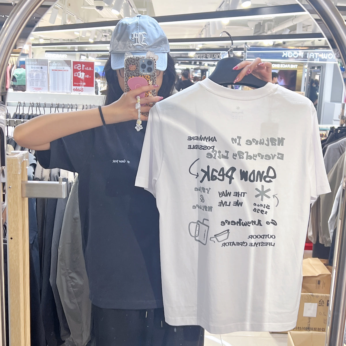 韓國 Snowpeak Aerocool Doodle Graphic Short Sleeve T-shirt (涼爽面料)【SN112】