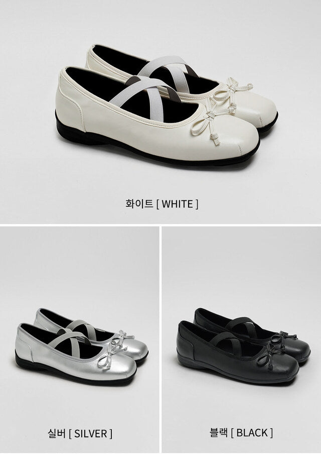 韓國 Chaakan Penche Ribbon Banding Mary Jane Flats【CN037】