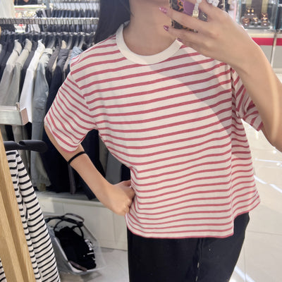 韓國 Snowpeak Sorona Women's Striped Short Sleeve T-shirt【SN151】