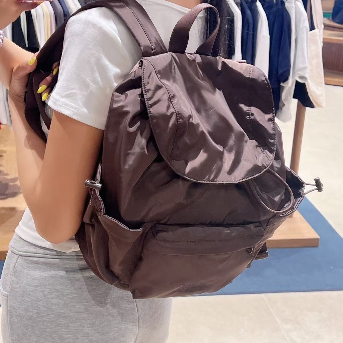 韓國 Marithe Francois Girbaud Classic Logo Flap Backpack【MD337】