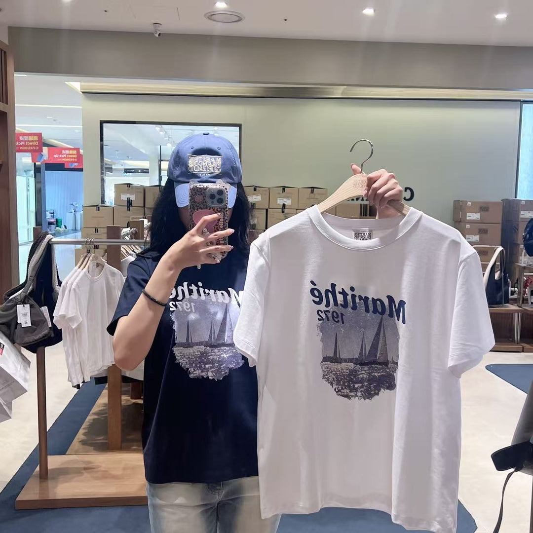 韓國 Marithe Francois Girbaud Aerocool Vacance Graphic Tee【MD296】