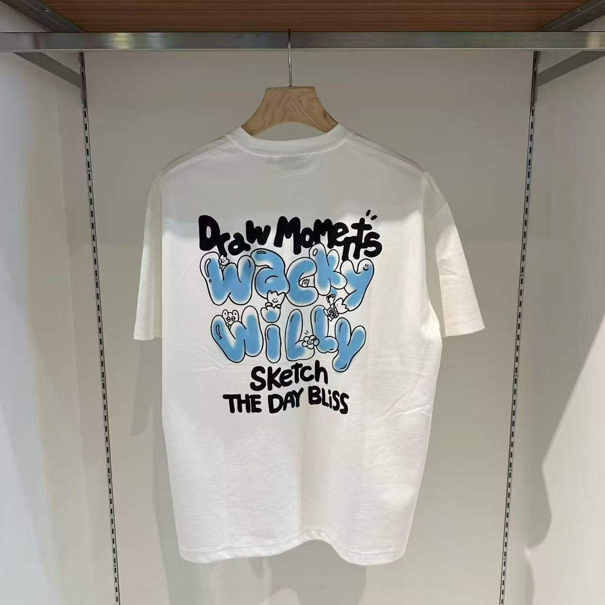 韓國 Wacky Willy Typographic Short Sleeve T-shirt【WW250】