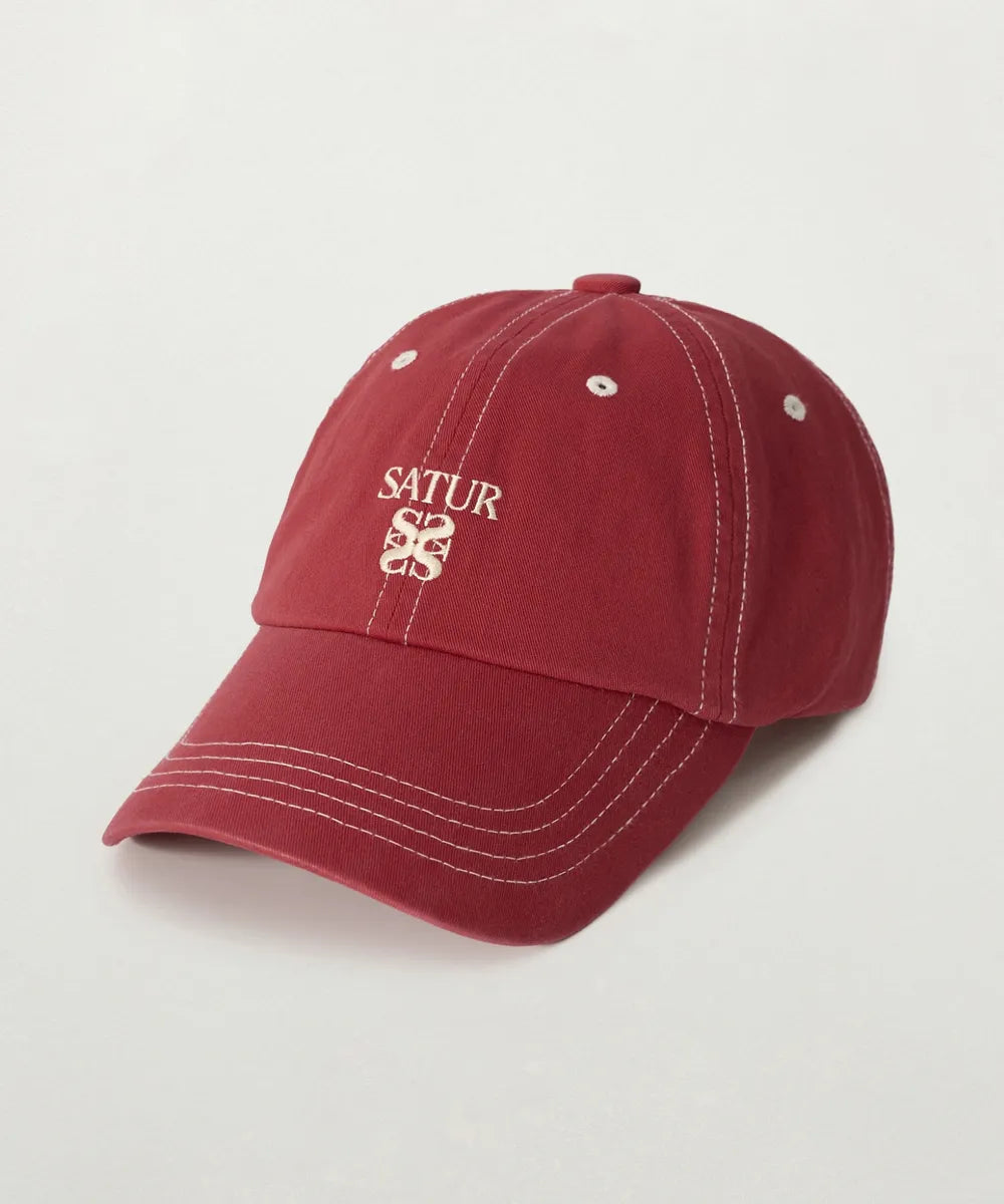 韓國 Satur Contrast Color Stitch Dyed Ball Cap【SR355】